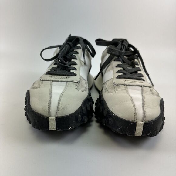 Figs New Balance 3447 Athletic Nursing Sneakers Beige Leather Lace Up Womens 8 - Picture 5 of 16